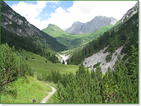 Blick auf die Anhalter Alm